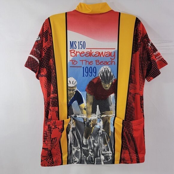 Revi Breakaway To The Beach MS 150 Men’s Cycling Jersey - Size Large - USA Made - Picture 15 of 16